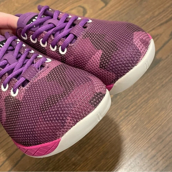 NOBULL PURPLE CAMO TRAINERS Women 6.5 Mens 5 - Picture 7 of 10